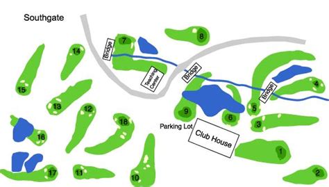 Southgate Golf Club - Layout Map | Course Database