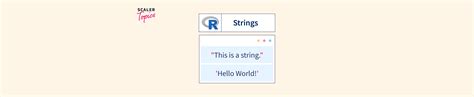 R Strings - Scaler Topics