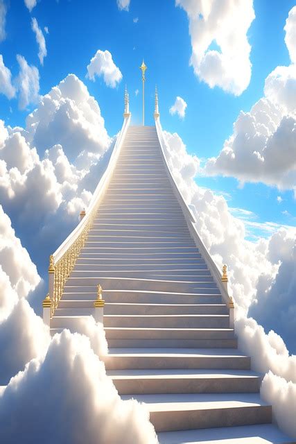 Download Stairway, Heaven, Clouds. Royalty-Free Stock Illustration ...