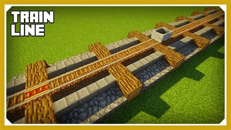 Minecraft: How To Build A Train Line Tutorial (Easy Survival Minecraft ...