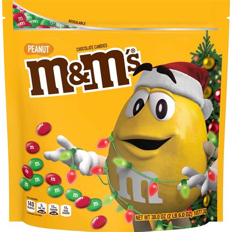 M&M'S Milk Chocolate Christmas Candy Bag, 38 Oz - Walmart.com - Walmart.com