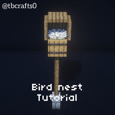 Minecraft Bird Nest tutorial | Minecraft, Photo and video, Instagram