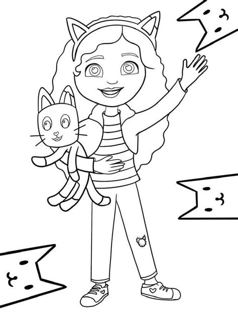 Gabby from Gabby's Dollhouse Coloring Page - Free Printable Coloring ...