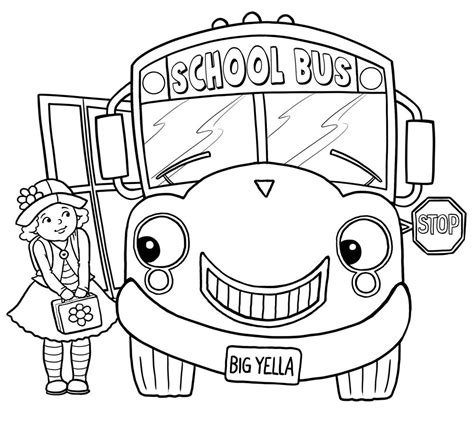 Free Printable School Bus Coloring Pages For Kids | School coloring ...