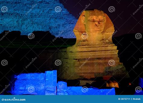 Great Sphinx by Night, Egypt Stock Image - Image of monument, endurance ...