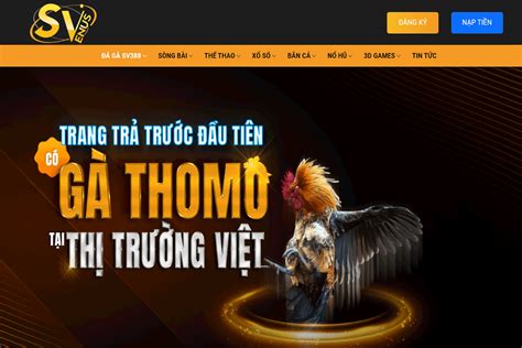 Đá gà Thomo SV388 - Hàng nghìn trận hấp dẫn mỗi ngày - MateApps