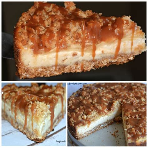 Caramel Apple Crisp Cheesecake - Hugs and Cookies XOXO