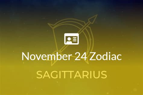 November 24 Zodiac Sign Full Horoscope And Personality