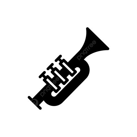 Trumpet Silhouette PNG Transparent, Trumpet Solid Vector Icon, Music ...