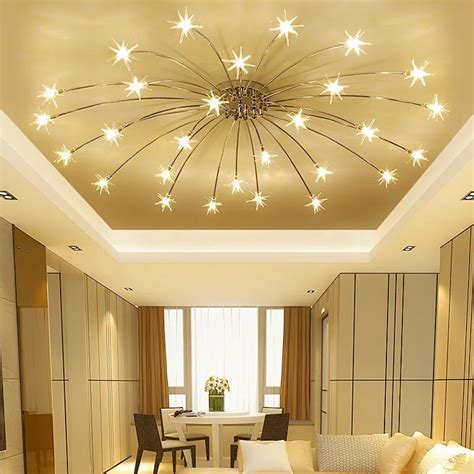 Modern LED living room chandelier ceiling loft hanging lights ...