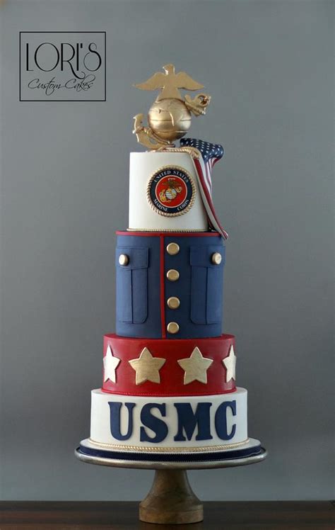 Marine Corp Ball - Decorated Cake by Lori Mahoney (Lori's - CakesDecor