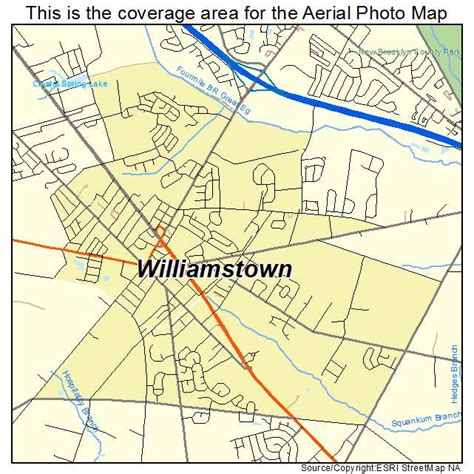 Aerial Photography Map of Williamstown, NJ New Jersey