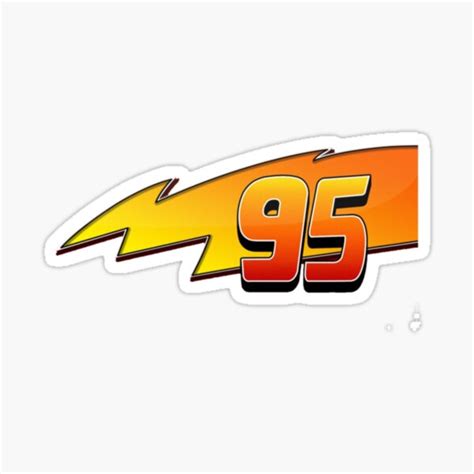 "Lightning 95 " Sticker for Sale by YuliCreativeCo | Redbubble