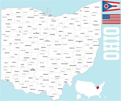 Detailed Map Of Ohio Cities