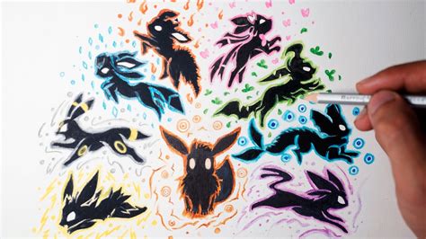 pokemon how to draw eevee Eevee draw pokemon tutorial print - Step by ...