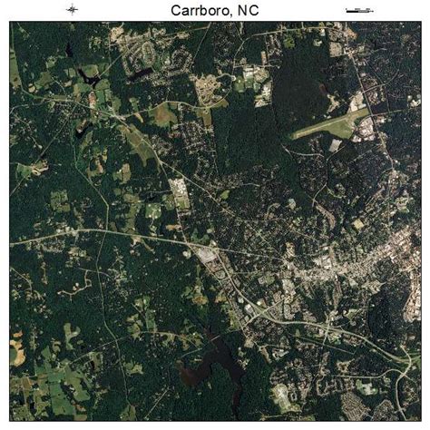 Aerial Photography Map of Carrboro, NC North Carolina