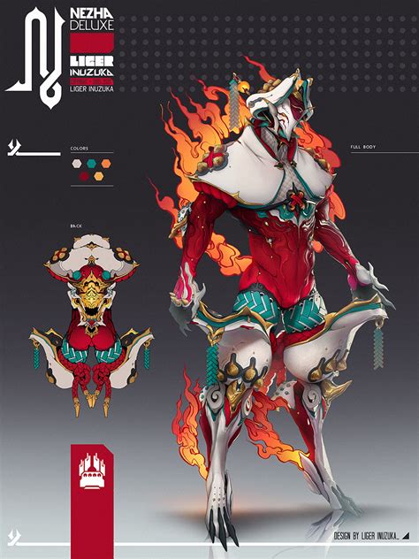 Warframe: Nezha Deluxe Skin by Liger-Inuzuka Robot Concept Art, Armor ...