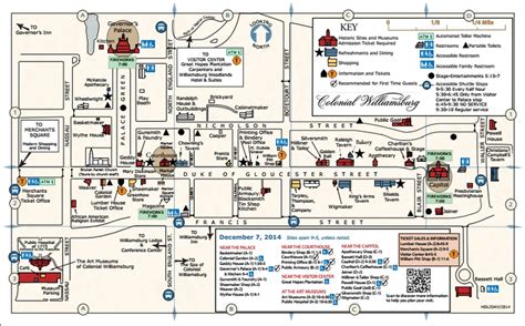 Map Of Colonial Williamsburg | Color 2018