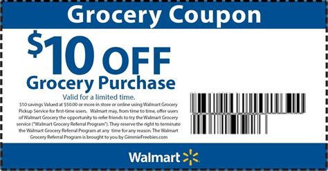 Rare Walmart Coupon $10 off Groceries with Pickup | FreeBFinder.com