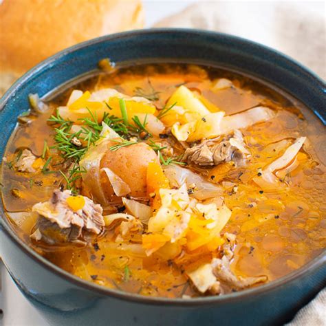 Russian Cabbage Soup (Shchi) - iFoodReal.com