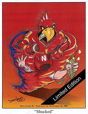 Iowa State Cyclone Football Mascot Sports Art Print