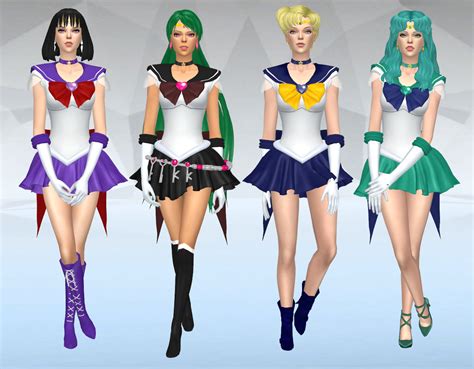 Sailor Moon Classic Pack V2 | Sims costume, Sailor moon outfit, Sims 4 ...