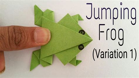 How to make a paper Traditional Jumping Frog