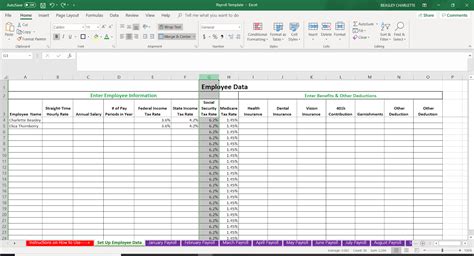 Payroll Kpi Excel Template