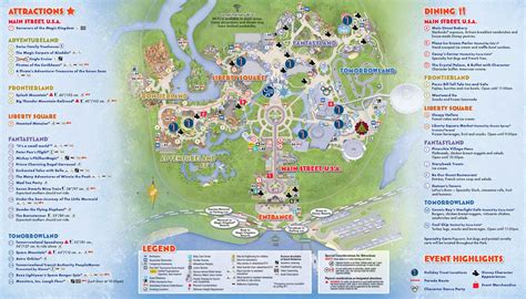 PHOTOS - Mickey's Very Merry Christmas Party 2015 guide map