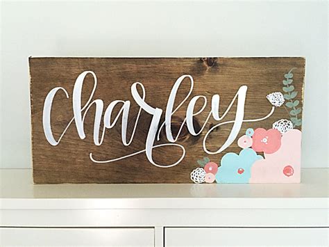 Personalized Nursery Name Sign Girl Bedroom Wall Decor - Etsy