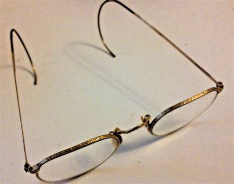 VINTAGE WIRE RIM, CABLE TEMPLE, EYEGLASSES B&L HI-BO 1/10 12K GOLD ...