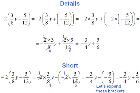 Expanding brackets