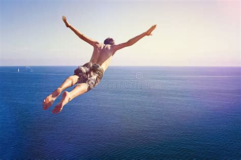 Cliff Diver stock photo. Image of extreme, holiday, bathe - 49995324