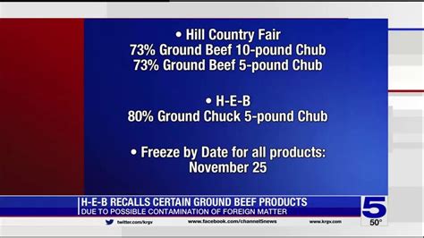 HEB recalls certain ground beef products