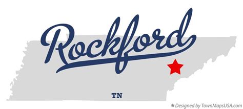 Map of Rockford, TN, Tennessee