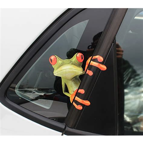 Funny 3D Cartoon Car Stickers Car styling Frog Car Sticker Truck Front ...