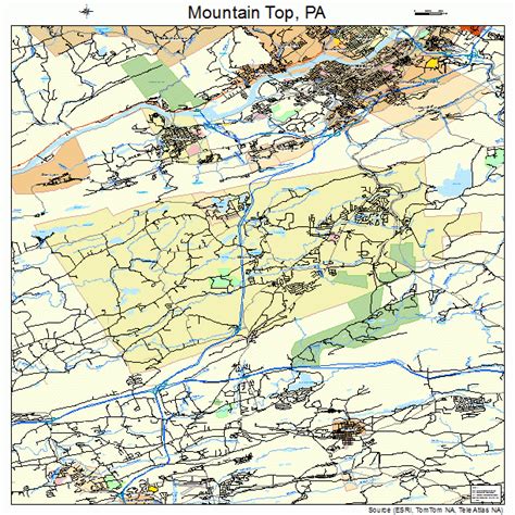 Mountain Top: Mountain Top Pa Map