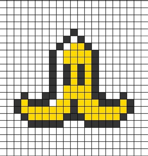 Mario Banana Peel Pixel Art | Pixel art, Minecraft pixel art, Mario