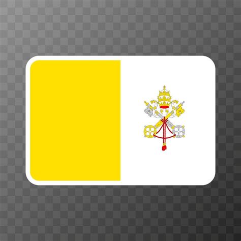 Vatican City flag, official colors and proportion. Vector illustration ...