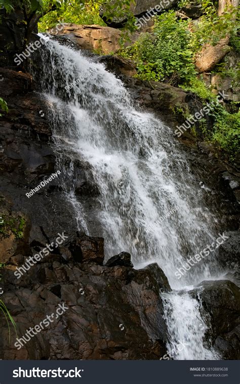 Closeup Beautiful Waterfall Dang Gujarat Stock Photo 1810889638 ...