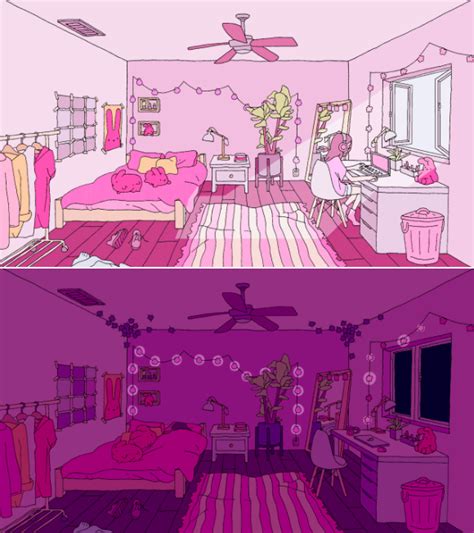 Cute Anime Bedroom Background Pink – BESTHOMISH