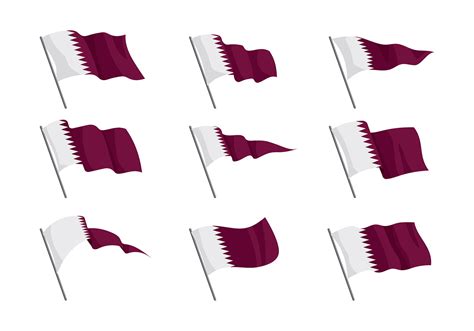 Qatar Flag Vector 123994 Vector Art at Vecteezy