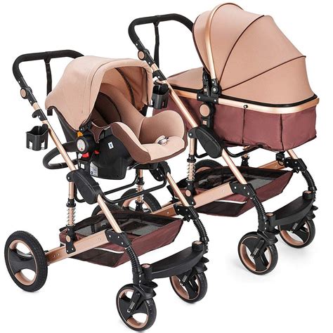 Kinderwagen „California“, 3 in 1 Kombikinderwagen Megaset 8 teilig inkl ...