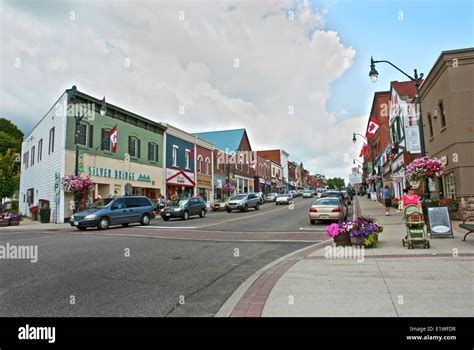 Main street of Bracebridge, Ontario Stock Photo - Alamy