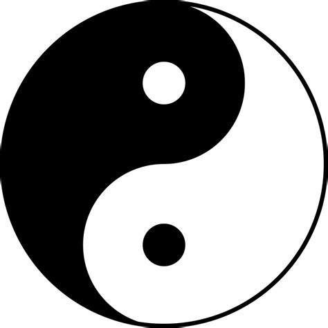 Unbalanced yin-yang contrast, – Black And White Meaning