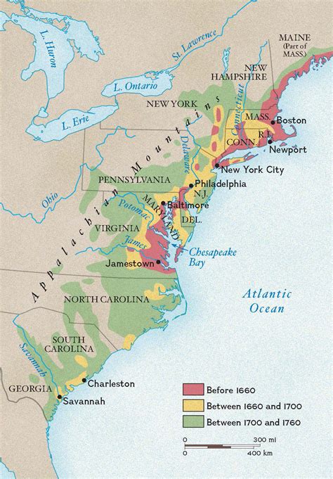 13 Colonies Regions