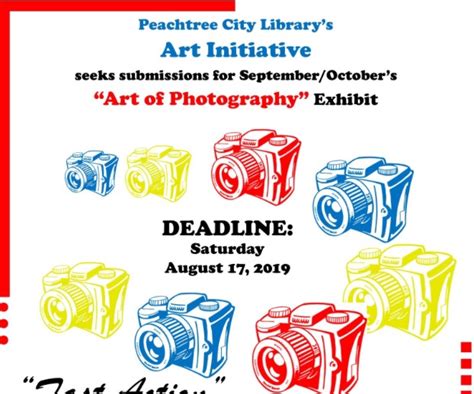 Peachtree City Library Art Initiative call for photography deadline ...