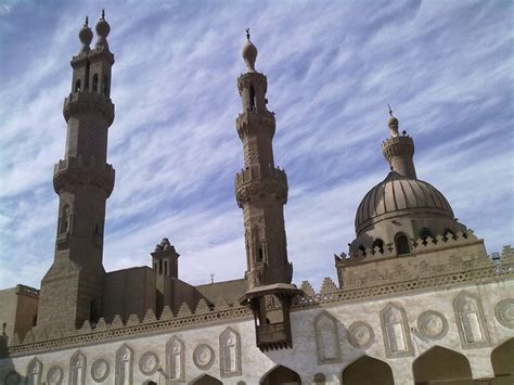 Azhar Mosque, Cairo, Egypt. A 1000 years old mosque in old Cairo ...