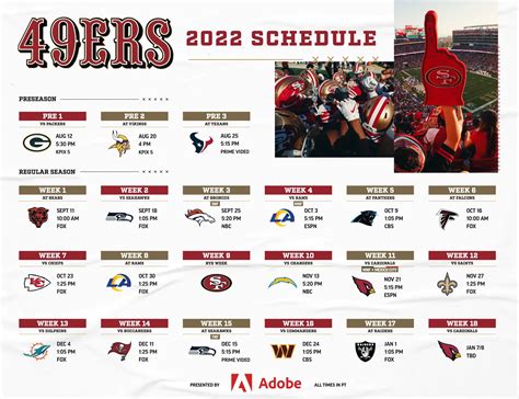 San Francisco 49ers Schedule 2024 - Image to u