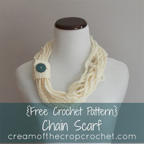 Chain Scarf Crochet Pattern | Cream Of The Crop Crochet